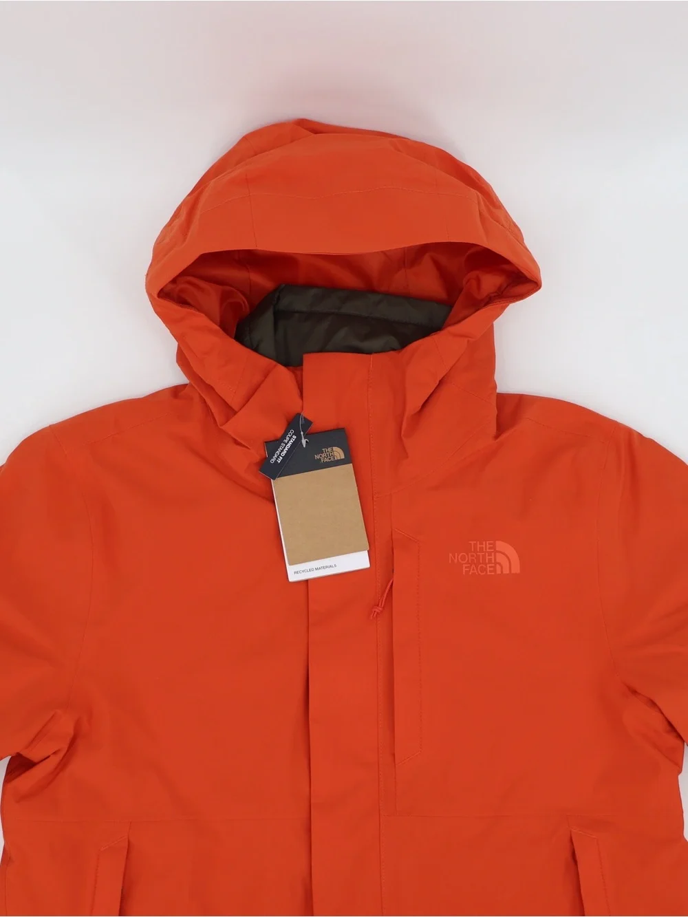 The North Face Men's XL Carto Tri-Climate Jacket Parka Burnt Ochre Green